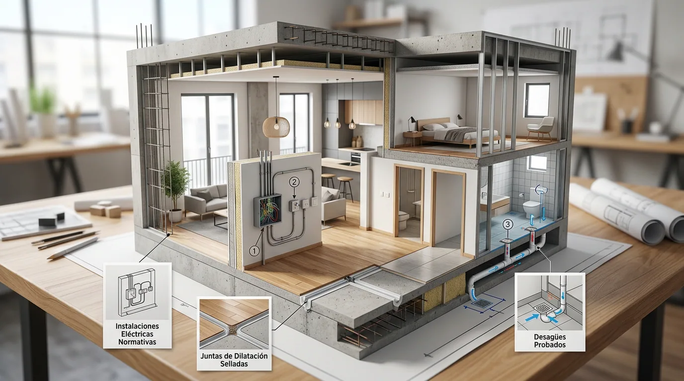 Recibir una remodelación: tablero eléctrico de vivienda con la tapa abierta y las protecciones alineadas.